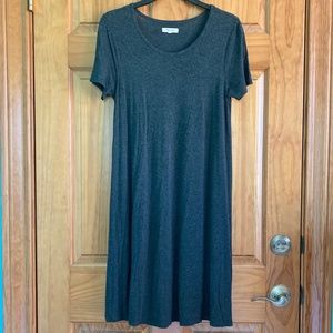 Women’s size small Madewell gray A- line swing dress, super comfy T-shirt dress